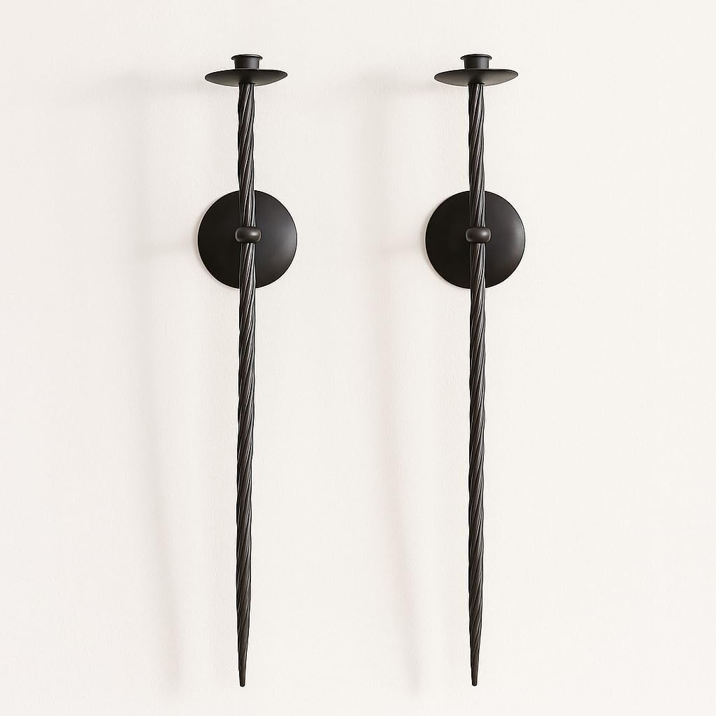 Set Of 2 Wall Mount Candle Holders Modern Wall Candle