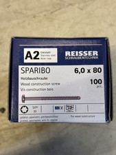 Sparibo 6.0 X 80 Stainless Steel T30 Wood Screws (Box Of 100)