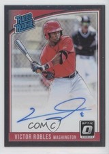 2018 Panini Donruss Optic Rated Rookie Signatures Victor Robles #RRS-VR Auto 0g4