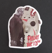 Friday The 13th Jason With Hockey Mask Horror Movie Sticker 2.5" x 2" (J)