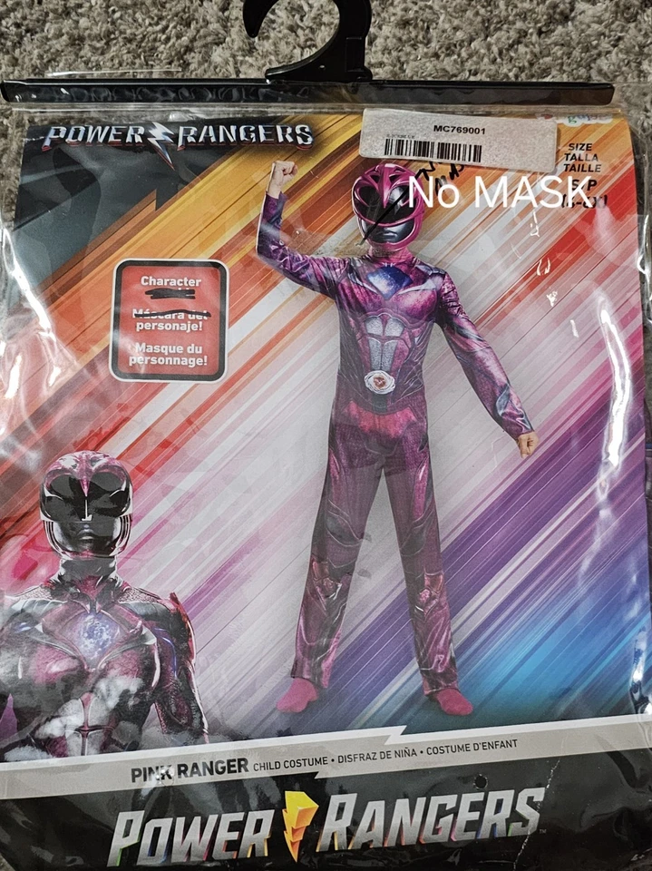 Dress Up Play Power Rangers Rosa Niñas 4-6X NUEVO Foto 2 de 4