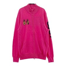 SIZE:5 PEARLY GATES Cashmere Knit Zip Jacket Pink 240101577533 Used STST-0