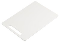 Kesper 32470 Schneidebrett Aus Pp-Kunststoff, Weiß, 28,5 X 19,5 X 0,5 Cm