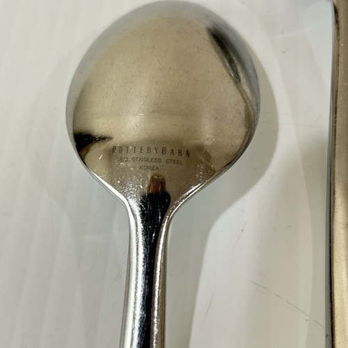Pottery Barn ARC Stainless 18/8 Glossy Arch Flatware 19 Pc Mixed Lot Fork Spoon - Picture 9 of 13