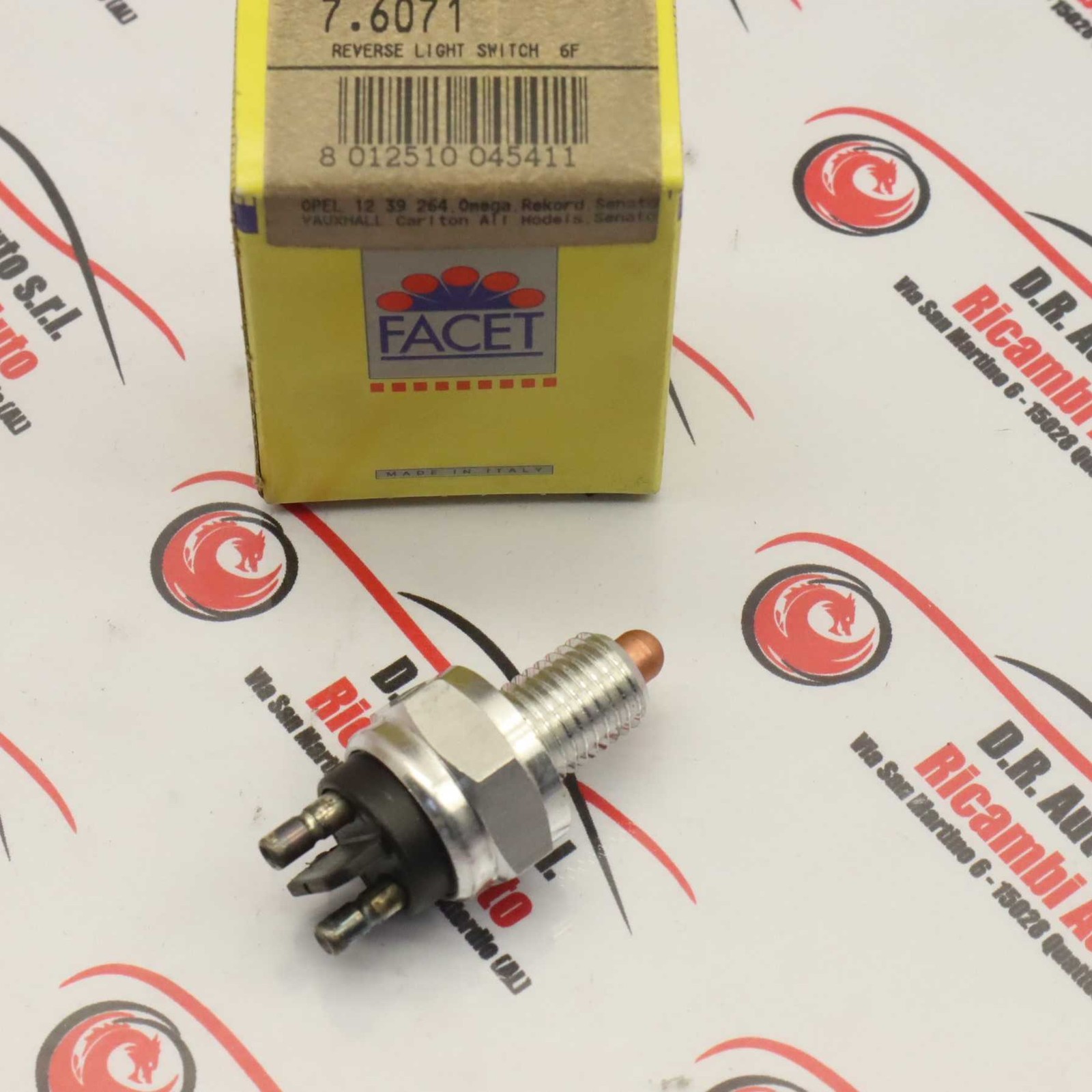 Reverse Light Switch Opel Omega A Code 76071 New Facet