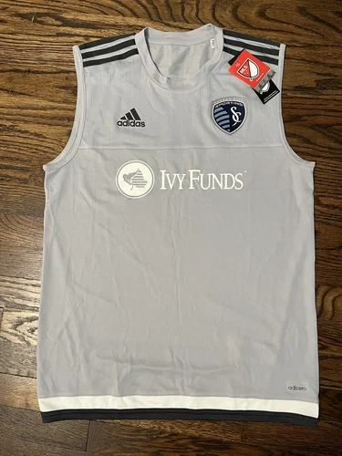 NWT Sporting Kansas City Sleeveless Training Warm Up Shirt Gray Men’s Medium