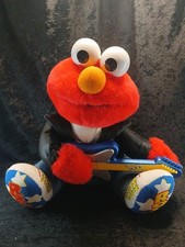 Rock And Roll Elmo Plush Toy Tyco 1997 Works 11 Inches Tall Original Box