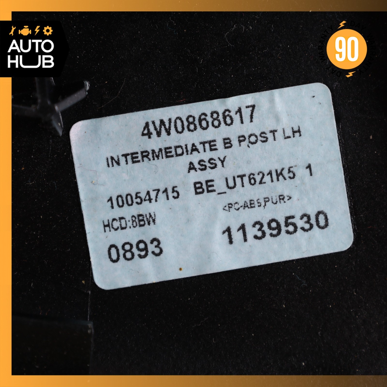 14-18 Bentley Flying Spur Left Lower B-Pillar Cover Trim 4W0868617 OEM 40k
