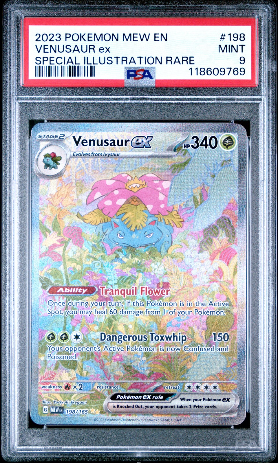 PSA9 2023 ポケモンカード フシギバナex sar Venusaur フシギバナex(200/165 SAR) [SV2a] - Meccha Japan