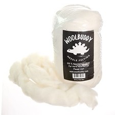Needle Felting Core Wool, 15.07oz Natural White Wool Roving for Needle