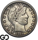 1911-S Barber Half Dollar, Key San Francisco Date, Choice XF++/AU — photo 1