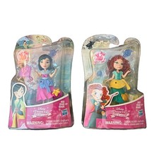 Hasbro Disney Princess Little Kingdom Merida Brave/Mulan Snap-Ins Doll Figures
