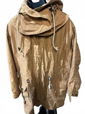 GAP XL Tan Utility Jacket Hooded Cotton Parka