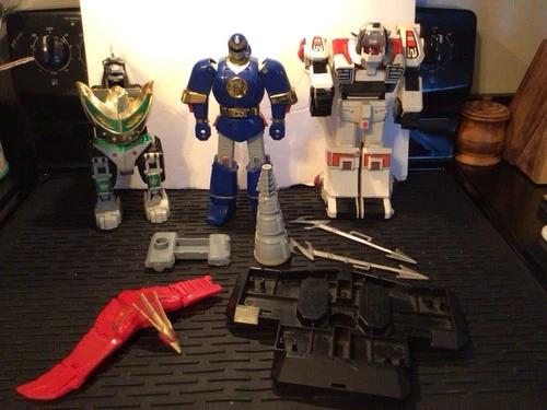 Megazord Dragonzord Power Rangers  Bandai Lot,parts,as Is,Read VTG.