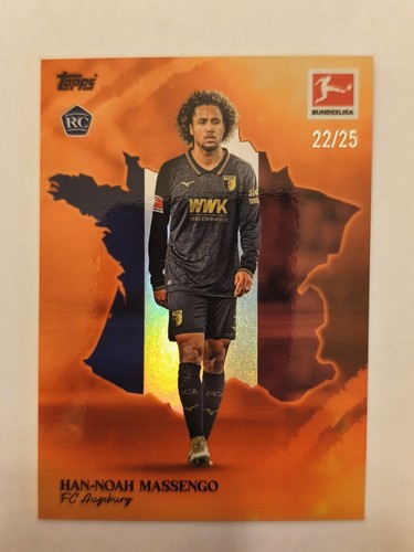 Han-Noah Massengo /25 Topps 25/26 Int. Stars Bundesliga RC Rookie Augsburg