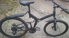 Probike Black 26in Mountain Bike Steel Frame 18 Speed Front Suspension Mudguard