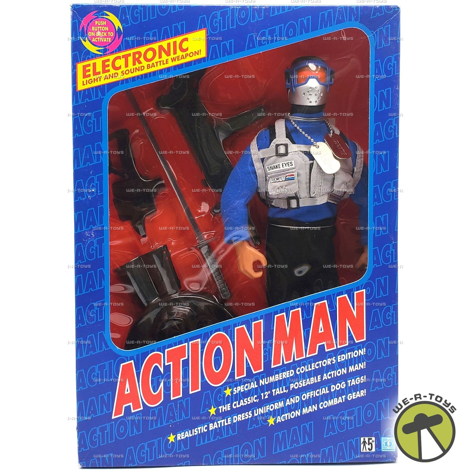 Action Man Snake-Eyes Commando action Figure 1992 Hasbro #028359