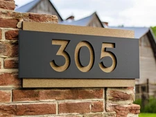 Custom House Number Plaque Personalized Home Address Sign house number