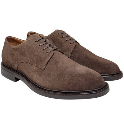 Polo Ralph Lauren Men Asher Derby Plain Toe Oxfords Size US 8.5D Brown Suede