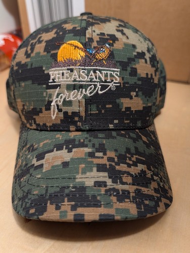 Pheasants Forever  Adjustable Camo  Hat Made In USA Americap