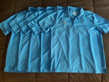 Lot of 5 - Walmart Spark Associate Employee Uniform Polo Shirt Blue Men's Medium