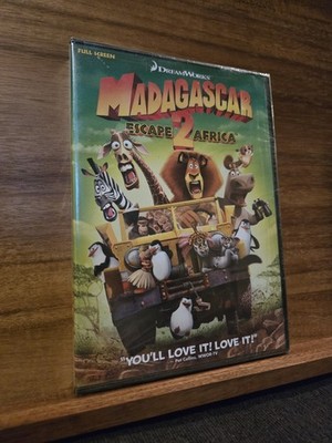 Madagascar: Escape 2 Africa (DVD, 2008 Full Screen) DreamWorks - NEW SEALED