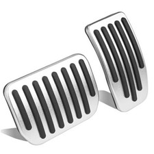 Gas Pedal Brake Pedal Foot Pedal Cover For Tesla Model 3y Performance Silver Gas Pedal Brake Pedal Foot Pedal Cover For Tesla Model 3y Performance Silver