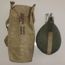 Borraccia da Truppa Regio Esercito Mod.1931 + maschera T35 sigillata.