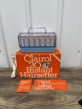Vintage Clairol 20 Instant Hairsetter Hot Rollers Set with Box No Clips