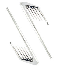 2x Side Fender Vents Air Wing Cover Trim Car Accessories Chrome Euro Style