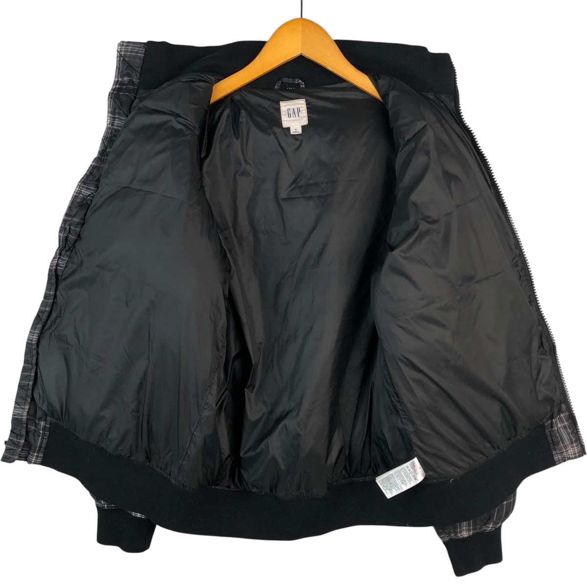 Used GAP Check Pattern Padded Puffer Jacket Men's… - image 3