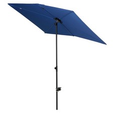 Balcony Umbrella, 6x4 FT Rectangular Outdoor Umbrella, Patio Umbrella with 36...
