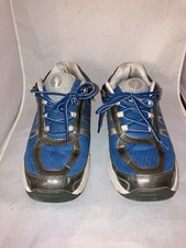 Orthofeet BioFit Sprint 674 Men's 9.5 2E Wide Blue Walking Shoes Orthopedic