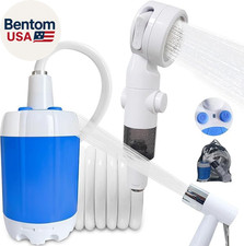 Portable Camping Shower Outdoor Camp Shower Pump,Upgrade Rechargeable Electric S