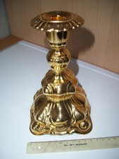 Świecznik Hoka, pozłacany, nakładka z czystego złota