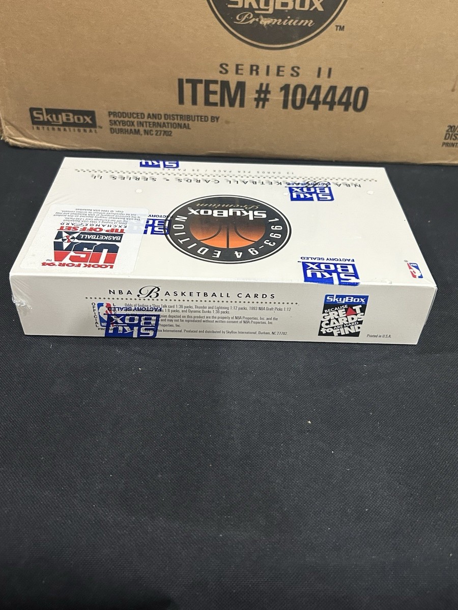 1993-94 SKYBOX PREMIUM BASKETBALL SERIES 2 FACTORY SEALED BOX 36