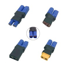 FLY RC 4pcs Male EC5 to Deans T / EC3 /Traxxas/XT60 Female Wireless Small