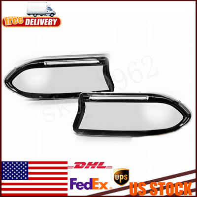 Fit For Dodge Charger 2015-2022 1Pair Front Headlight Head Lamp Lens Cover Shell