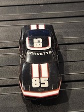 TYCO Corvette HO Slot Car Black Red 85