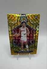 2023-24 Panini Mosaic - Rookies Amen Thompson #230 Reactive Yellow Mosaic Prizm
