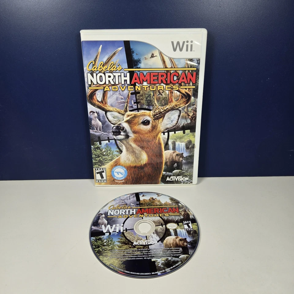 Cabela's Lote De 2 Juegos Nintendo Wii North American Adventures, Big Game Hunter Foto 4 de 4