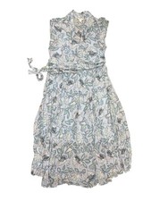 Monsoon Women's Floral Print Dress Size UK20, Blue