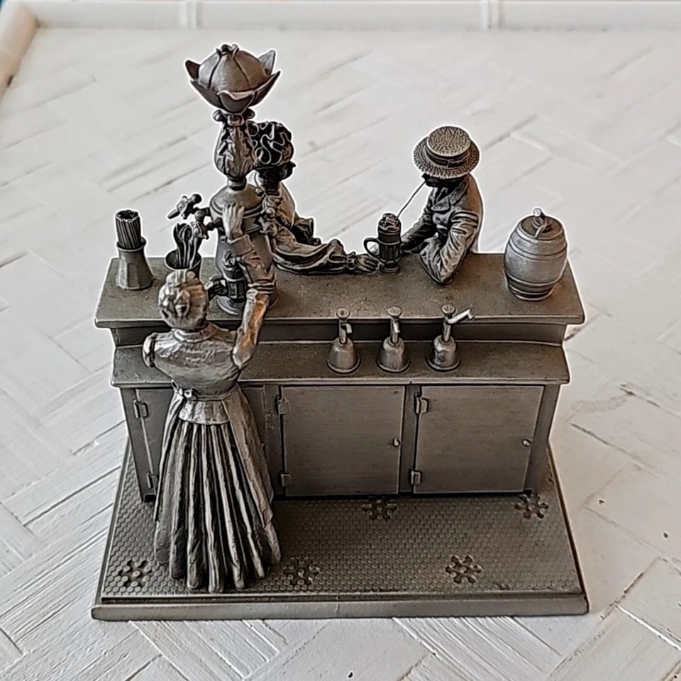 The Soda Fountain 1977 de Albert Ciriaco edición limitada peltre Franklin como nuevo Foto 3 de 4