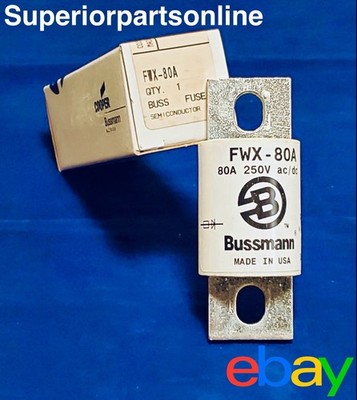 *NEW* BUSSMANN FWX-80A FUSE 80A, 250V, FWX80A  MADE IN USA 