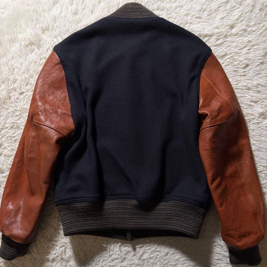 / Buzz Rickson'S Varsity Jacket Sleeve Leather Ho… - image 8