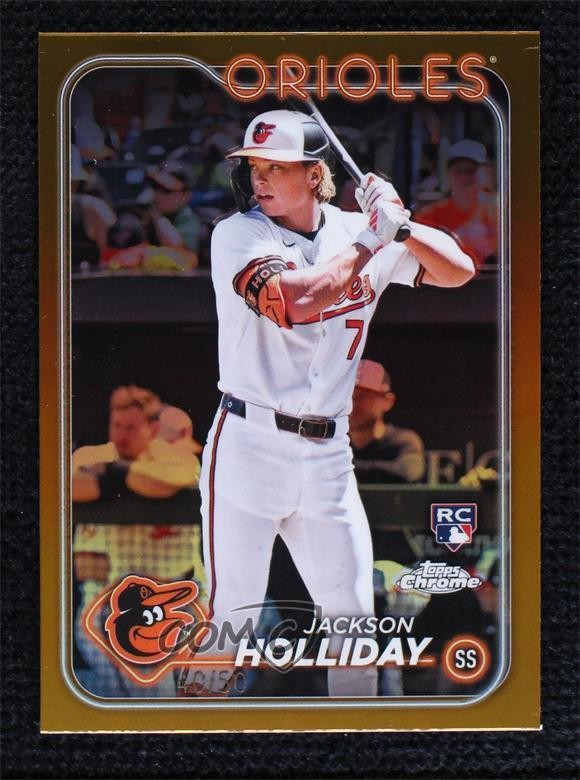 2024 Topps Chrome Gold Refractor 40/50 Jackson Holliday #88 Rookie RC