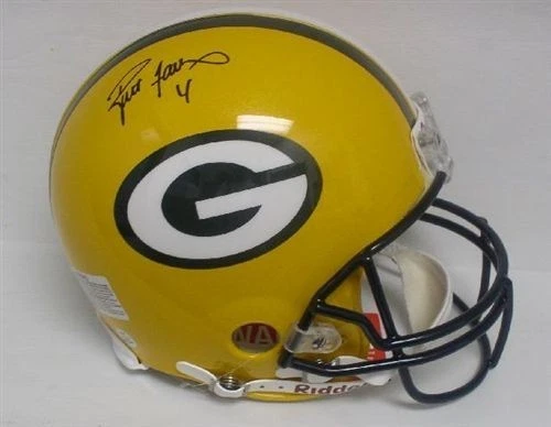 Brett Favre full sized Ridell Game Day HELMET Autographed Green Bay Packers