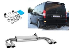 Fox Duplex Sportauspuff Mercedes Vito Viano W639 V639 je 2x115x85mm oval