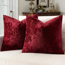 MIULEE Velvet Throw Pillow Covers Set of 2, Soft Neutral Decorative Pillow Cases