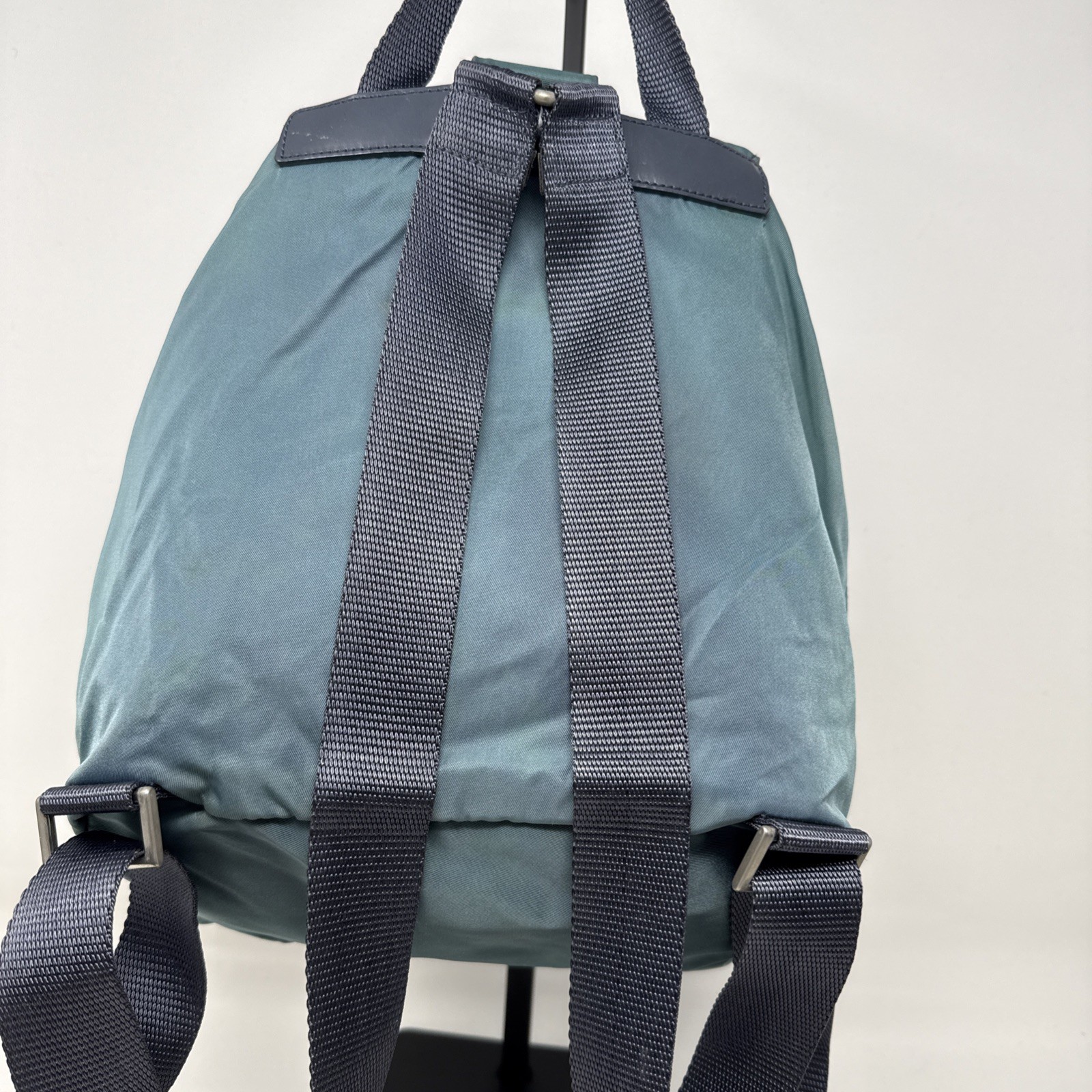 Prada Tessuto  Double Pocket Drawstring Buckle Ny… - image 7